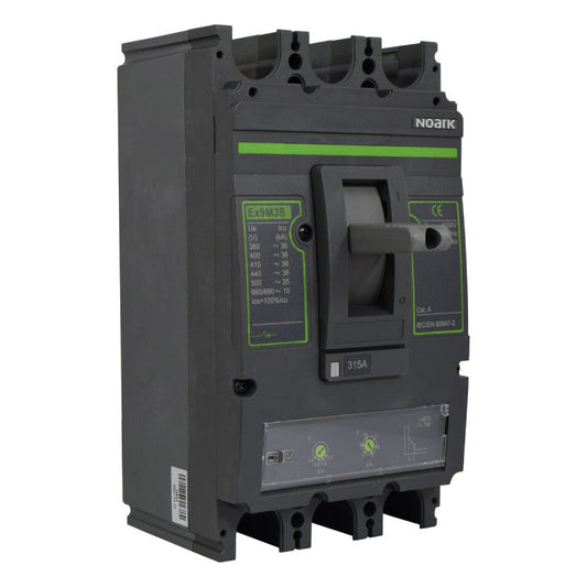 Interruptor Automático de Caja Moldeada l Breaker Totalizador Industrial Termomagnético l Ajustable l 3 Polos l 252 - 315A l 36KA / 65KA l Ex9M3S l NOARK