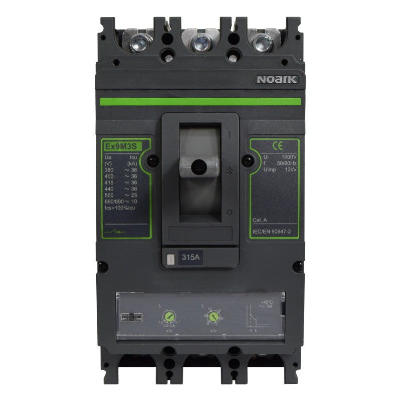 Interruptor Automático de Caja Moldeada l Breaker Totalizador Industrial Termomagnético l Ajustable l 3 Polos l 252 - 315A l 36KA / 65KA l Ex9M3S l NOARK