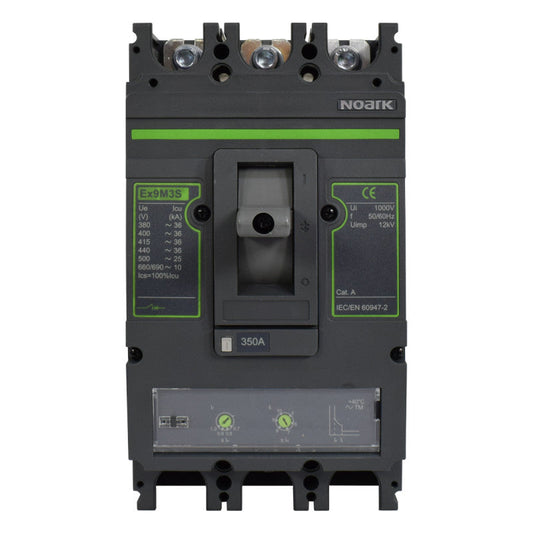 Interruptor Automático de Caja Moldeada l Breaker Totalizador Industrial Termomagnético l Ajustable l 3 Polos l 280 - 350A l 36KA / 65KA l Ex9M3S l NOARK