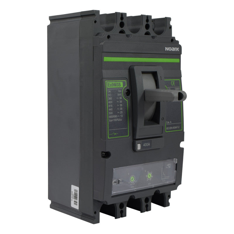 Interruptor Automático de Caja Moldeada l Breaker Totalizador Industrial Termomagnético l Ajustable l 3 Polos l 320 - 400A l 36KA / 65KA l Ex9M3S l NOARK