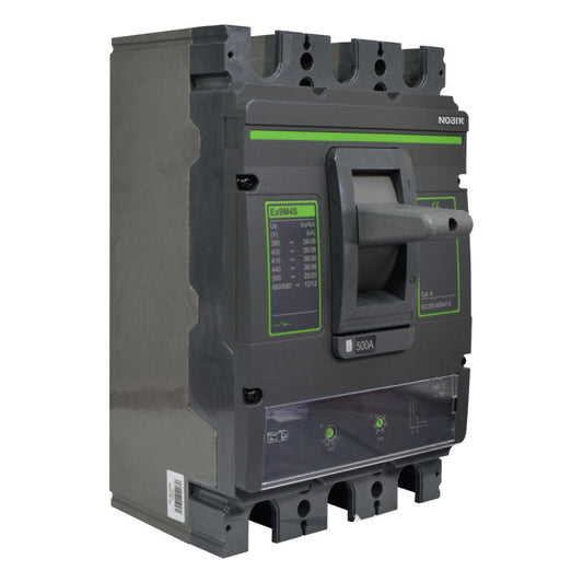 Interruptor Automático de Caja Moldeada l Breaker Totalizador Industrial Termomagnético l Ajustable l 3 Polos l 400 - 500A l 36KA / 65KA l Ex9M4S l NOARK