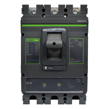 Interruptor Automático de Caja Moldeada l Breaker Totalizador Industrial Termomagnético l Ajustable l 3 Polos l 400 - 500A l 36KA / 65KA l Ex9M4S l NOARK