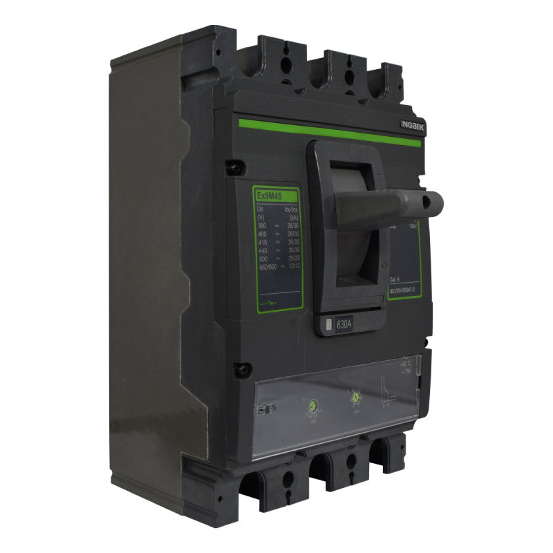 Interruptor Automático de Caja Moldeada l Breaker Totalizador Industrial Termomagnético l Ajustable l 3 Polos l 500 - 630A l 36KA / 65KA l Ex9M4S l NOARK