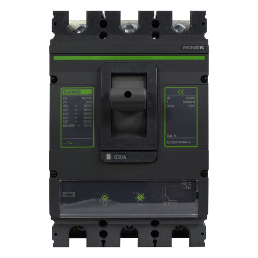 Interruptor Automático de Caja Moldeada l Breaker Totalizador Industrial Termomagnético l Ajustable l 3 Polos l 500 - 630A l 36KA / 65KA l Ex9M4S l NOARK