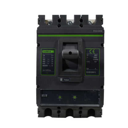 Interruptor Automático de Caja Moldeada l Breaker Totalizador Industrial Termomagnético l Ajustable l 3 Polos l 560 - 700A l 50KA / 65KA l Ex9M5N l NOARK