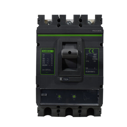 Interruptor Automático de Caja Moldeada l Breaker Totalizador Industrial Termomagnético l Ajustable l 3 Polos l 560 - 700A l 50KA / 65KA l Ex9M5N l NOARK