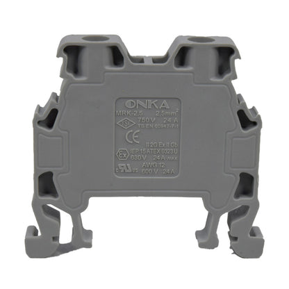 Bornera Atornillable l Gris l 24A l 750V l 12AWG