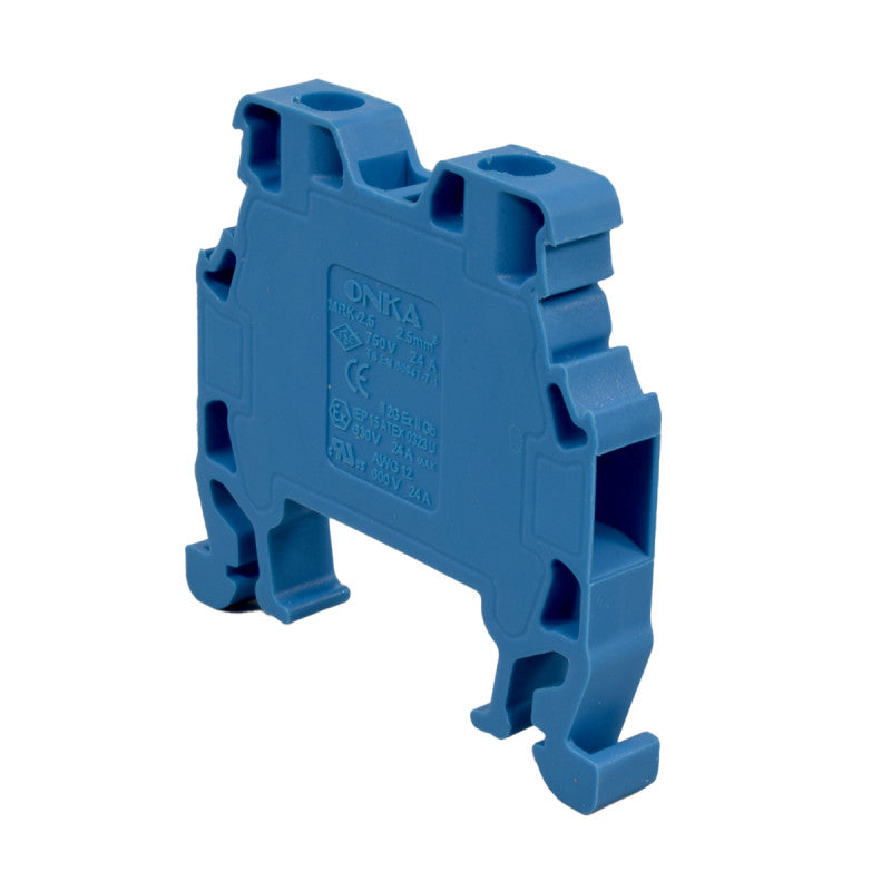 Bornera Atornillable l Azul l 24A l 750V l 12AWG