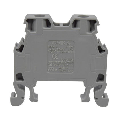 Bornera Atornillable l Gris l 32A l 750V l 10AWG