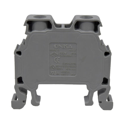 Bornera Atornillable l Gris l 41A l 750V l 8AWG