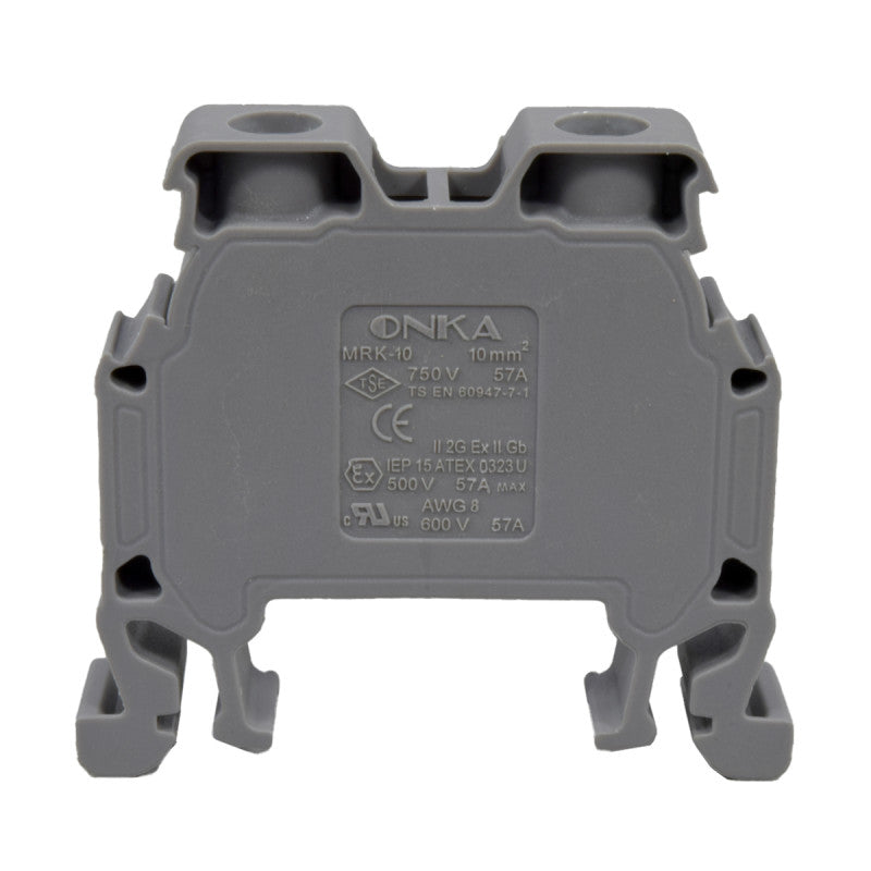 Bornera Atornillable l Gris l 57A l 750V l 8AWG