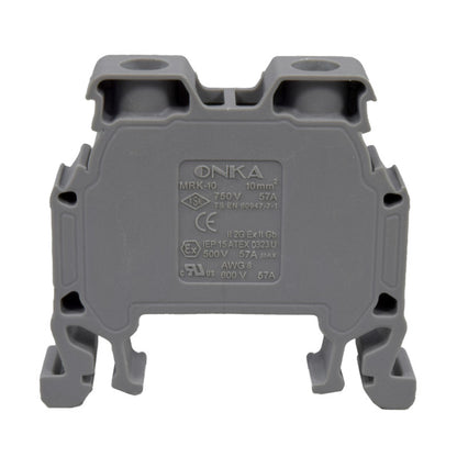 Bornera Atornillable l Gris l 57A l 750V l 8AWG
