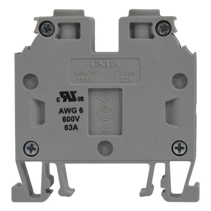 Bornera Atornillable l Gris l 76A l 750V l 6AWG