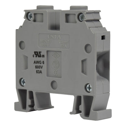 Bornera Atornillable l Gris l 76A l 750V l 6AWG