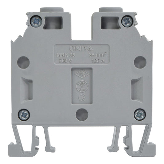 Bornera Atornillable l Gris l 125A l 750V l 2AWG