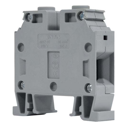 Bornera Atornillable l Gris l 125A l 750V l 2AWG
