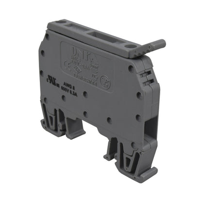Bornera Porta-Fusible l Gris l 6,3A l 24V l 8AWG