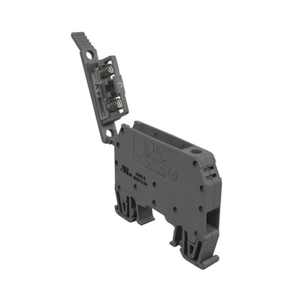 Bornera Porta-Fusible l Gris l 6,3A l 24V l 8AWG