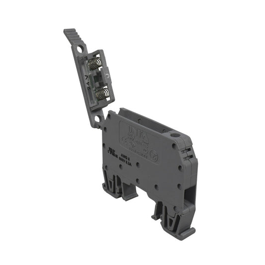 Bornera Porta-Fusible l Gris l 6,3A l 24V l 8AWG