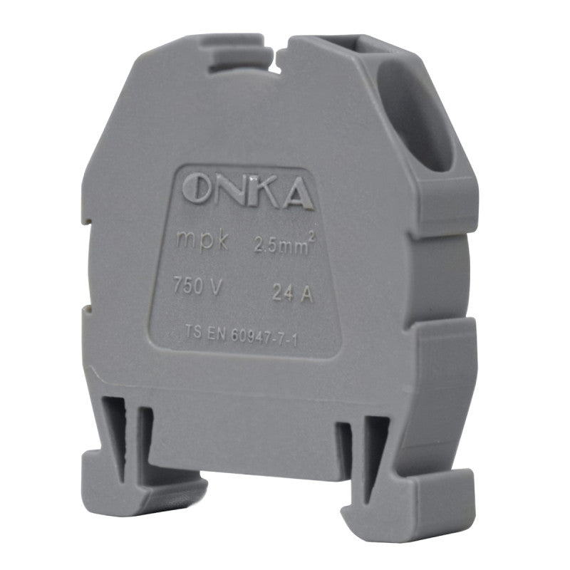 Mini Bornera Resorte l Gris l 24A l 750V l 12AWG
