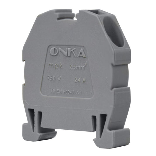 Mini Bornera Resorte l Gris l 24A l 750V l 12AWG