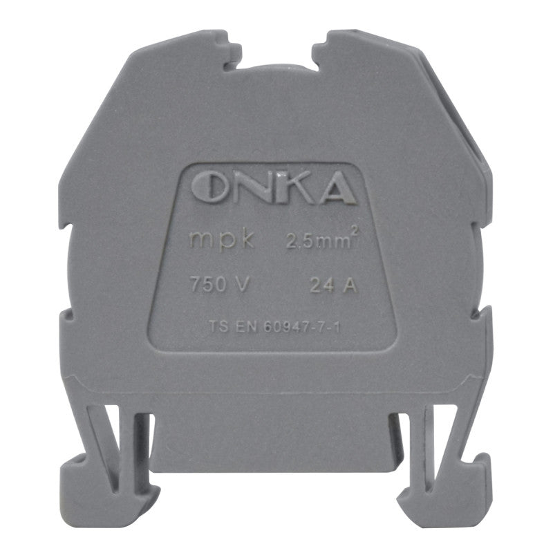 Mini Bornera Resorte l Gris l 24A l 750V l 12AWG