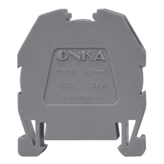 Mini Bornera Resorte l Gris l 24A l 750V l 12AWG