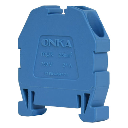 Mini Bornera Resorte l Azul l 24A l 750V l 12AWG