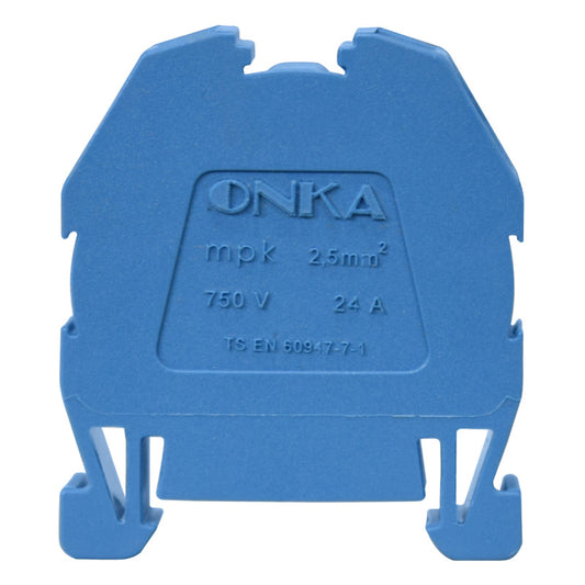 Mini Bornera Resorte l Azul l 24A l 750V l 12AWG