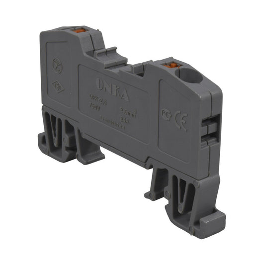 Bornera de Resorte l Gris l 24A l 750V l 12AWG