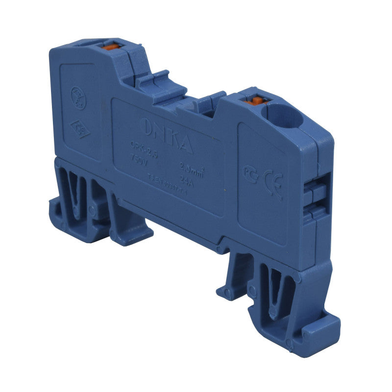 Bornera de Resorte l Azul l 24A l 750V l 12AWG
