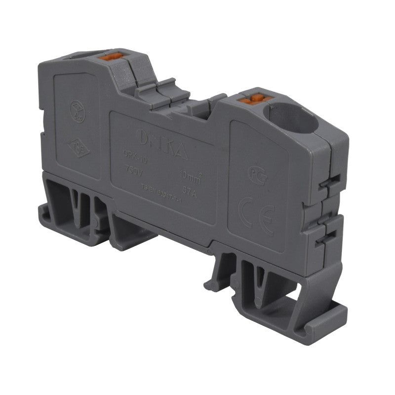 Bornera de Resorte l Gris l 57A l 750V l 8AWG