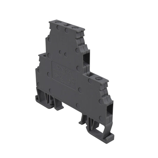 Bornera Atornillable Doble l Gris l 24A l 12AWG