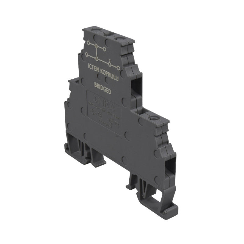 Bornera Atornillable Doble Con Puente l 24A l 12AWG