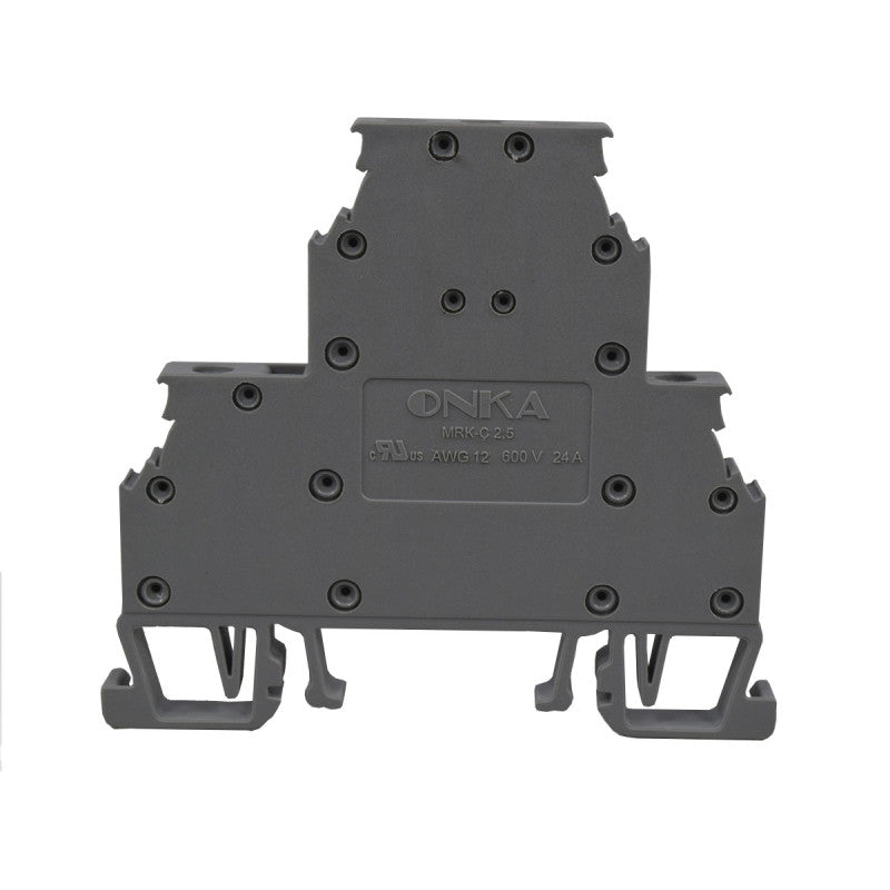 Bornera Atornillable Doble Con Puente l 24A l 12AWG