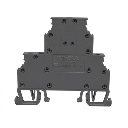 Bornera Atornillable Doble Con Puente l 24A l 12AWG