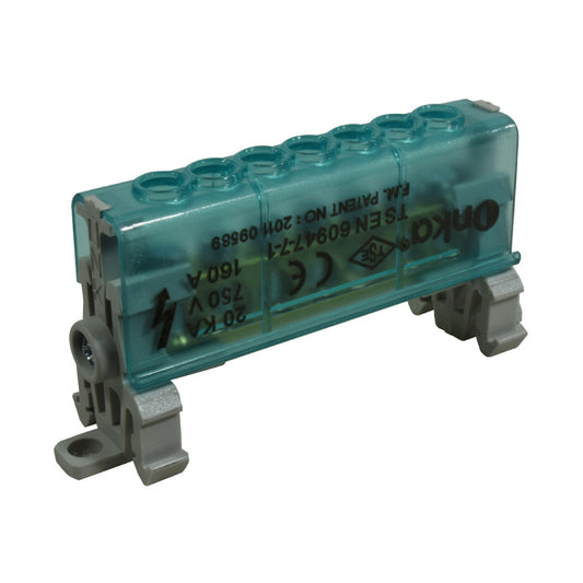 Bloque Distribución 1 x 7 Polos l 160A l Cubierta
