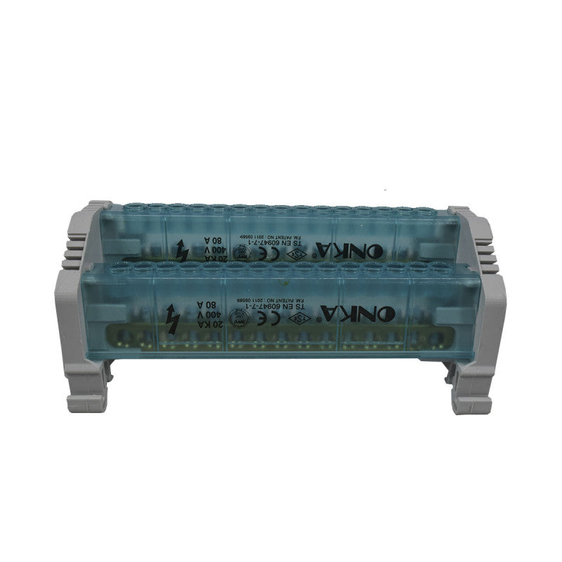 Bloque de Distribución l 2 x 15 Polos l 80A l 400V