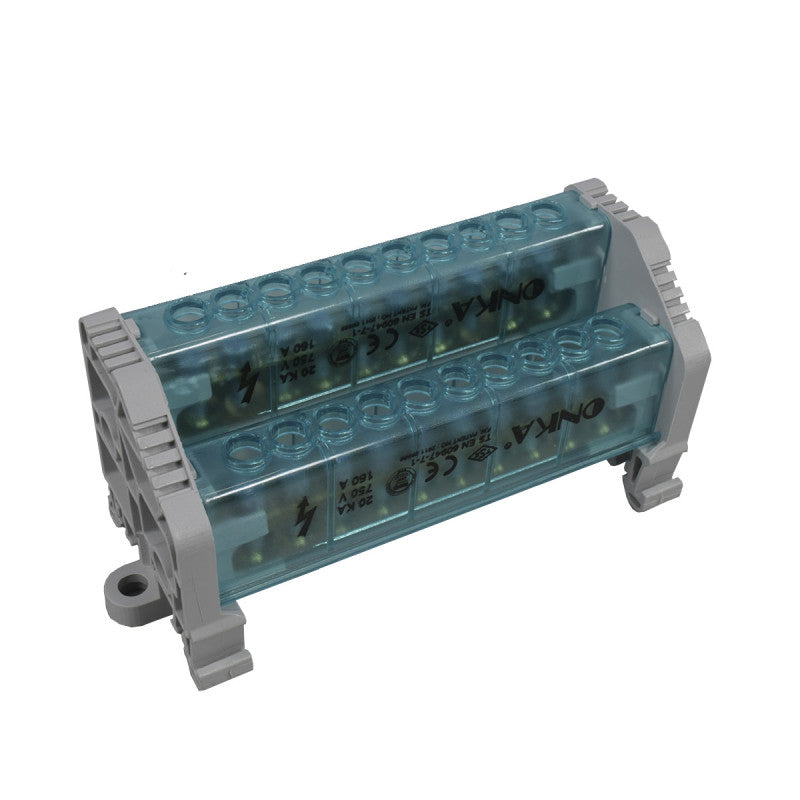 Bloque de Distribución l 2 x 10 Polos l 160A l 750V