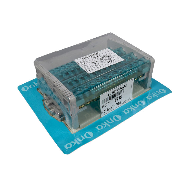 Bloque de Distribución l 4 x 12 Polos l 160A l 750V