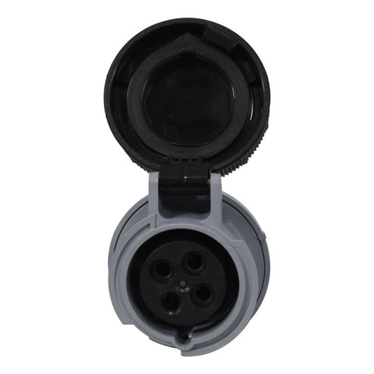 Toma Aérea Con Seccionador 16A 3P + T 7H IP67 500V Negro PALAZZOLI