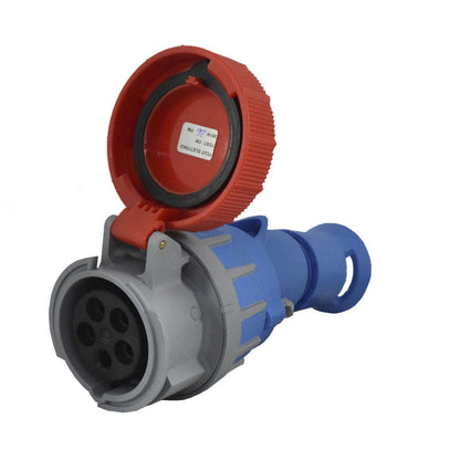 Toma Aérea Con Seccionador 16A 3P+N+T 6H IP67 400V Rojo PALAZZOLI
