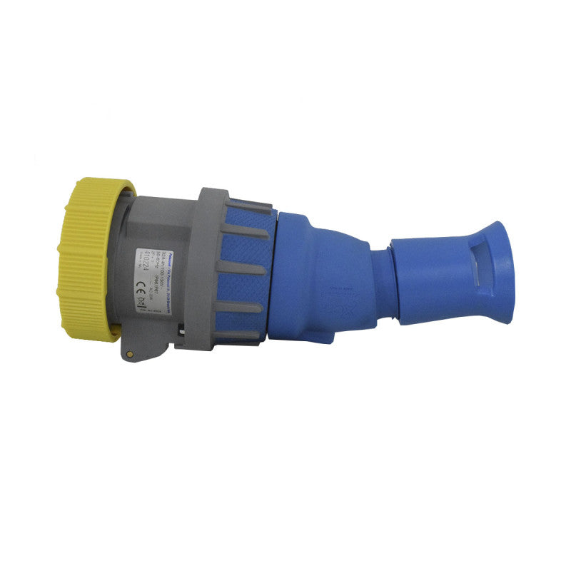 Toma Aérea Con Seccionador 32A 2P + T 4H IP67 110V Amarillo PALAZZOLI