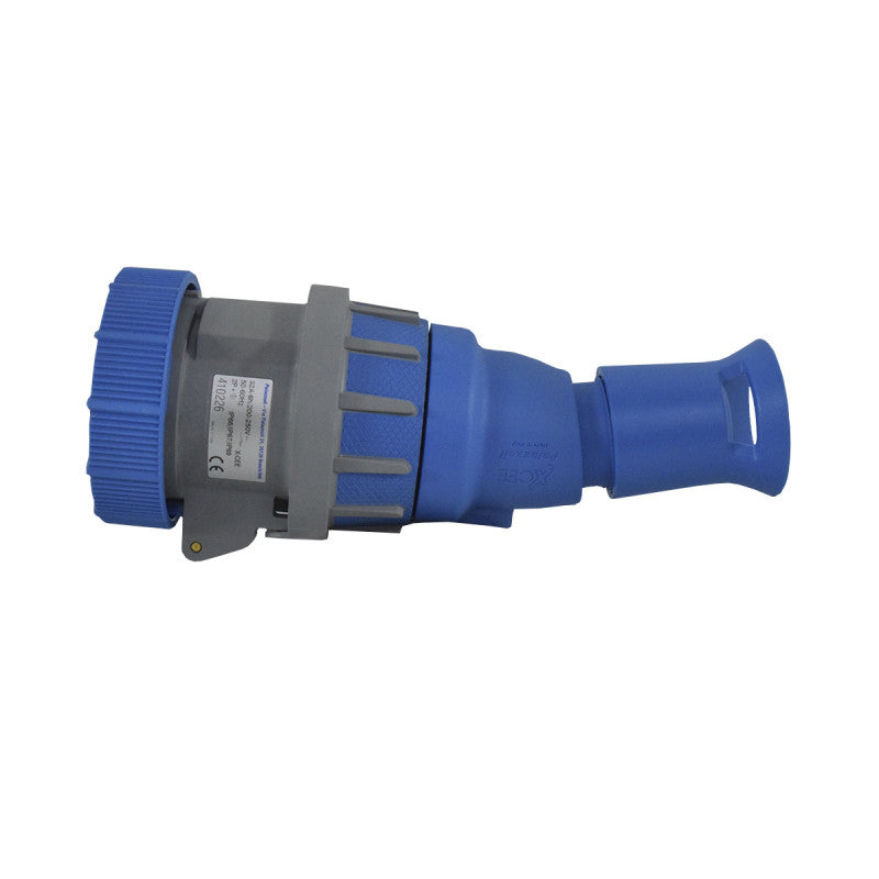 Toma Aérea Con Seccionador 32A 2P + T 6H IP67 230V Azul PALAZZOLI