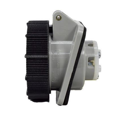 Toma Incrustar 16A 3P + T 7H IP67 500V Negro CEE PALAZZOLI