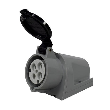 Toma Sobreponer 32A 3P + T 7H IP44 500V Negro CEE PALAZZOLI