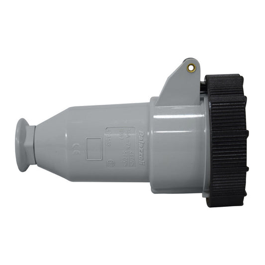 Toma Aérea 16A 3P + T 7H IP67 500V Negro CEE PALAZZOLI