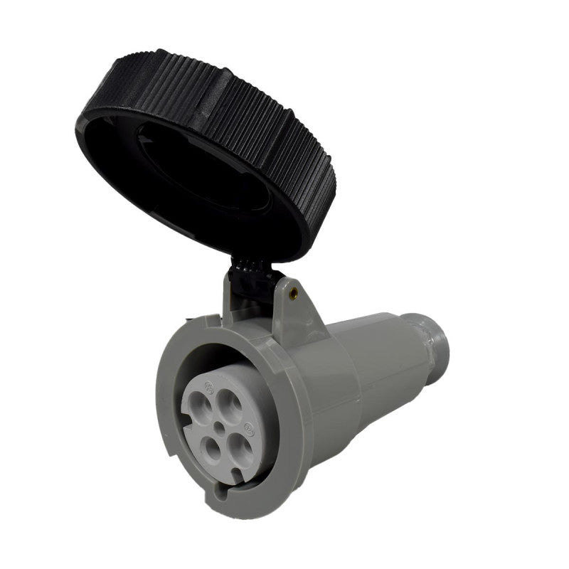 Toma Aérea 32A 3P + T 7H IP67 500V Negro CEE PALAZZOLI