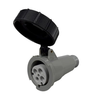 Toma Aérea 32A 3P + T 7H IP67 500V Negro CEE PALAZZOLI