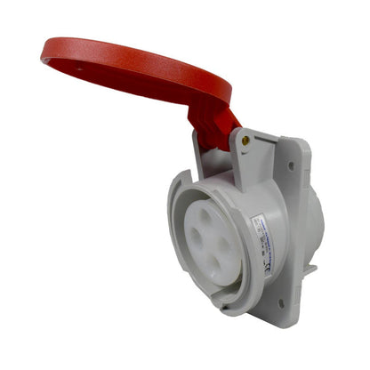 Toma Incrustar 16A 3P + T 6H IP44 415V Rojo TOPTER PALAZZOLI